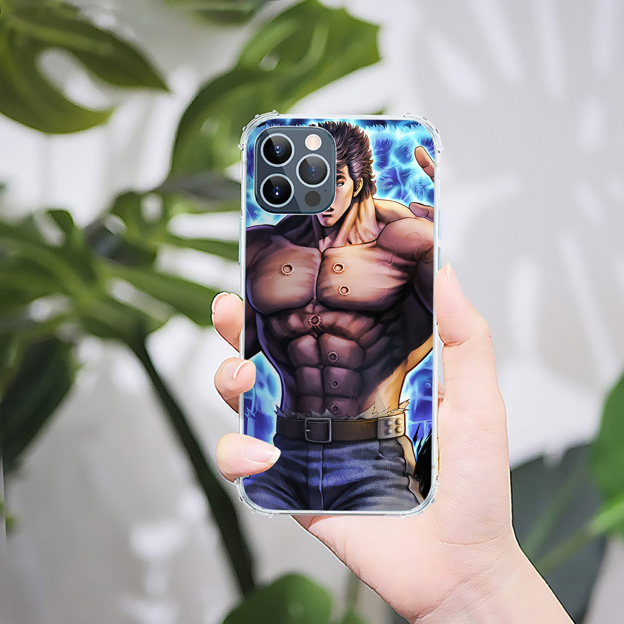 （画像用） 北斗の拳 Fist of the North Star 【iPhone 12シリーズ対応】透明スマホケース（クリアソフトケース）